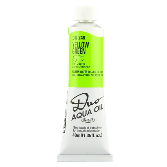 DUO Aqua Oil Color 40ml, Yellow Green