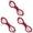 Red, variant on PPKVUFD 1PCS Folding Scissors, Portable Travel Scissor, Gift for Men Glasses Shaped Mini Shear Telescopic Cutter, Anti Rust Stainless Steel Scissors for Fishing Sewing Home Office