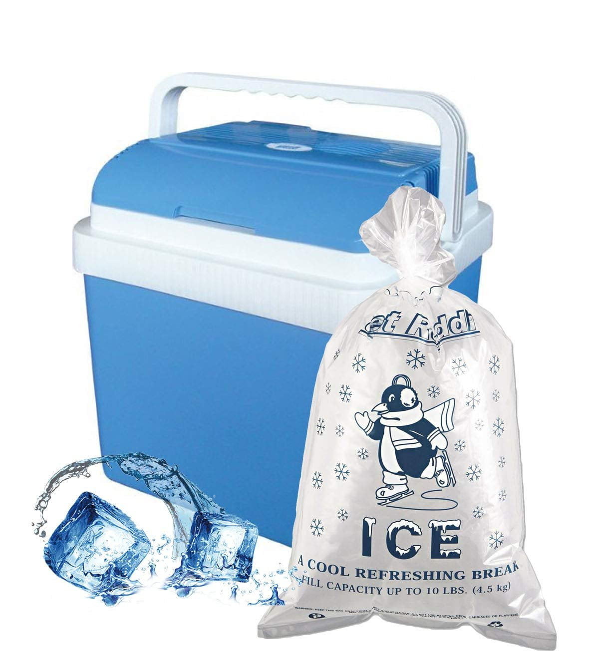 20 lb Heavy Plastic Ice Bags with Drawstrings Case 250 bagscase   NexusRollscom