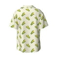 thumbnail image 7 of Kdxio Men's Hawaiian Shirt for Men Short Sleeve Shirt Corn Summer Casual Holiday Beach Button Down T-Shirts, 7 of 7