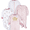 Castle, variant on Baby Girl Sleep 'n Play Footed Pajamas, 4-Pack