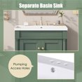 24'' Bathroom Vanity with Top Sink, 2-Tier Modern Bathroom Storage ...