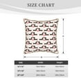 thumbnail image 4 of Fotbe Dachshund And Hearts Pattern Velvet Decorative Throw Pillow Covers with Elegant Piping, Soft Plush Cushion Cover for Sofa, Bed, Car, Office-18"x18", 4 of 8