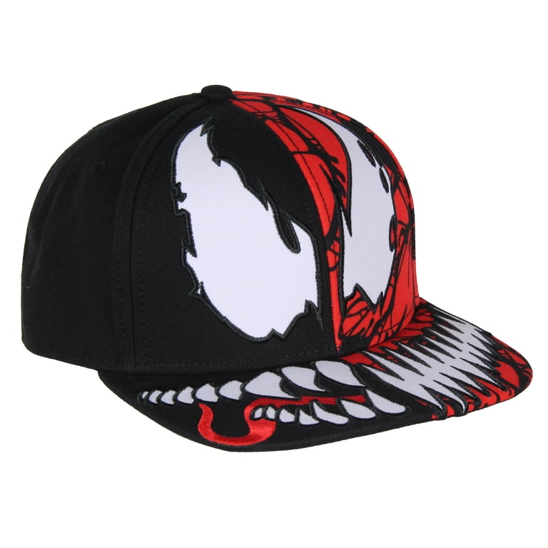 Seven Times Six Marvel Venom Carnage Split Face Snapback Hat, Flat