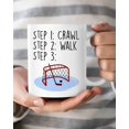 thumbnail image 3 of Funny Coffee Mug For Hockey Players Son Daughter From Family Friend Hockey Steps Crawl Walk Net Hockey Fan Gifts Ceramic 11 15oz White Cup For Men Women Fan Player Birthday Christmas, 3 of 8