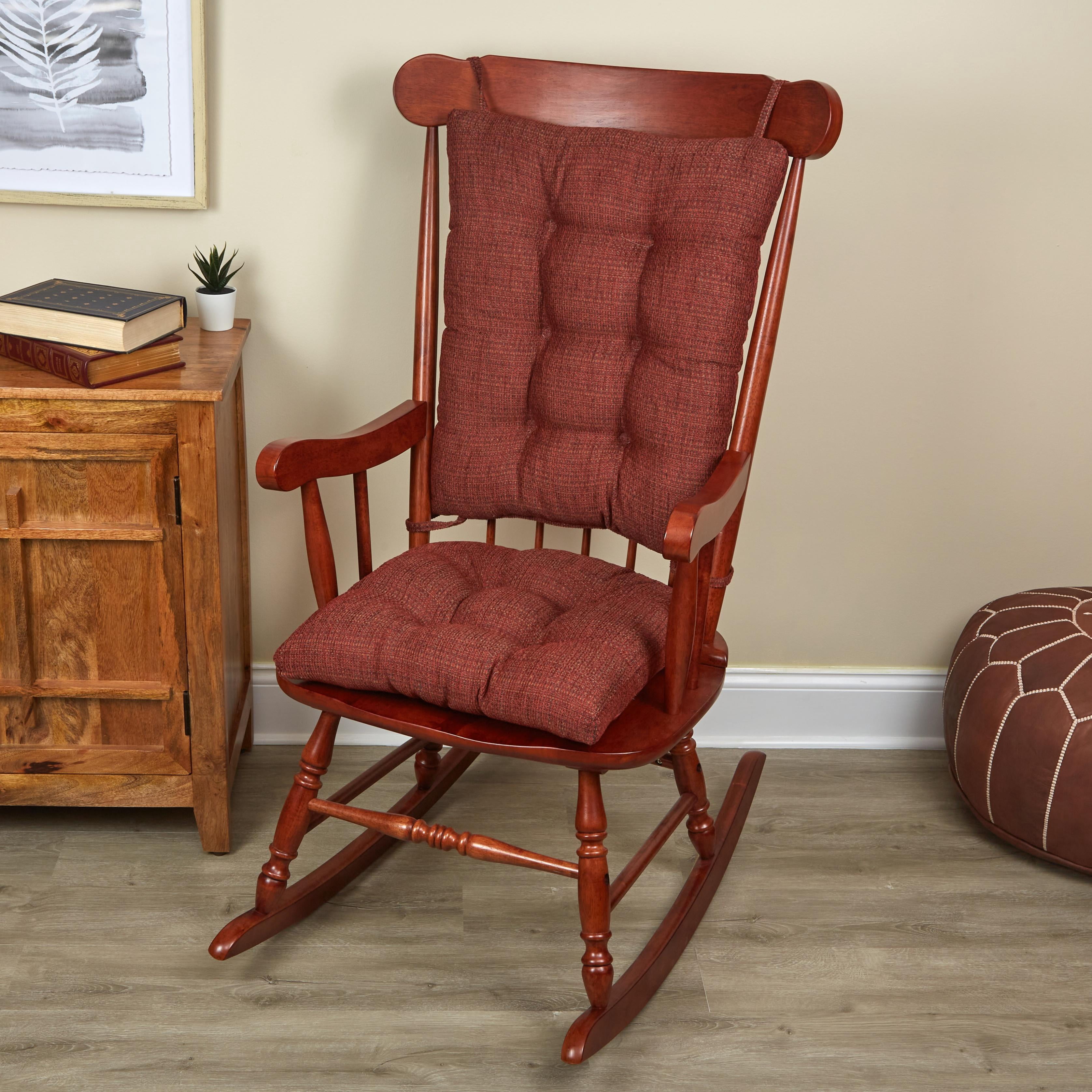 Gripper Non-Slip Taylor XL Rocking Chair Cushion Set