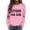 c-Pink, variant on There Is Nothing Too Big For God Christian Sweatshirts for Women Long Sleeve Crewneck Graphic Sweatshirt Pullover Tops