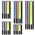 thumbnail image 2 of 10Pcs Reusable Hook Loop Nylon Straps Reverse Colored Fastening Tape Self Adhesive Cable Ties Wrap Bundle Fixed Ties T-Shaped black 30x2cm, 2 of 6