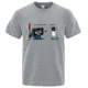 thumbnail image 2 of Camiseta holgada de verano con reproductor de música divertido para hombre, camiseta de algodón con cuello redondo, ropa de hip hop, camisetas de alta calidad para hombre, nuevas, 2 of 4