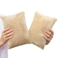thumbnail image 1 of 1 MIDDLE ONE 2 Pack Small Pillow Memory Foam Mini Pillow 11 X 7 Inches for Travel Sleeping Nap and Neck Knee Lumbar Support Tiny Pillow Cushion for Pet Dogs (Camel), 1 of 4
