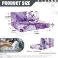 thumbnail image 7 of FORUDESIGNS Marble Butterfly Flower Print RV Dinette Cushion Covers Washable Sofa Furniture Protector Stretch RV Couch Cover Include 1 Backrest Covers and 1 Bench Covers, 7 of 7