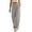 *Gray, variant on Women's Linen Boho Lace Cutout Wide Leg Pants with Drawstring ,Casual Summer Long Trousers Pink,Women's Plus L