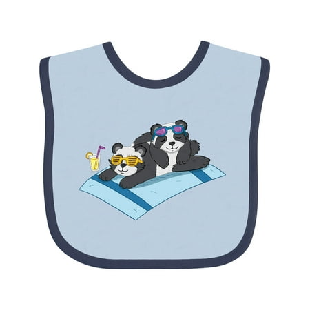 

Inktastic Sunbathing Baby Pandas Gift Baby Boy or Baby Girl Bib