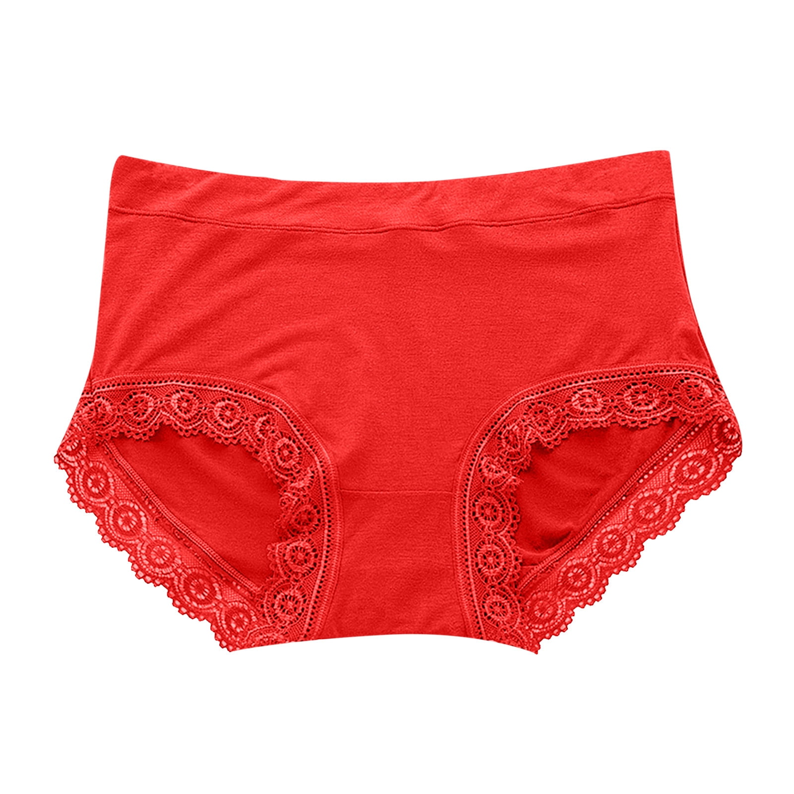 Underwear Women Large Medium High Waist Middle-Aged Women High Waist New Leakproof  Panties Physiological Red XXL 