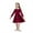 Red, variant on TAIAOJING Girls Dress for Kids Toddler Baby Girls Spring Summer Print Ruffle Long Sleeve Dress Party Cute Dress 2-3 Years