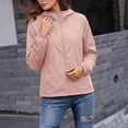 thumbnail image 4 of DYTTDG Women's Lightweight Hooded Windbreaker Jacket, Full Zip Long Sleeve Solid Casual Outdoor Jacket with Side Pockets, 4 of 8