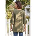 thumbnail image 2 of Woman Within Plus Size Three-Quarter Bell Sleeve Tunic, 2 of 5