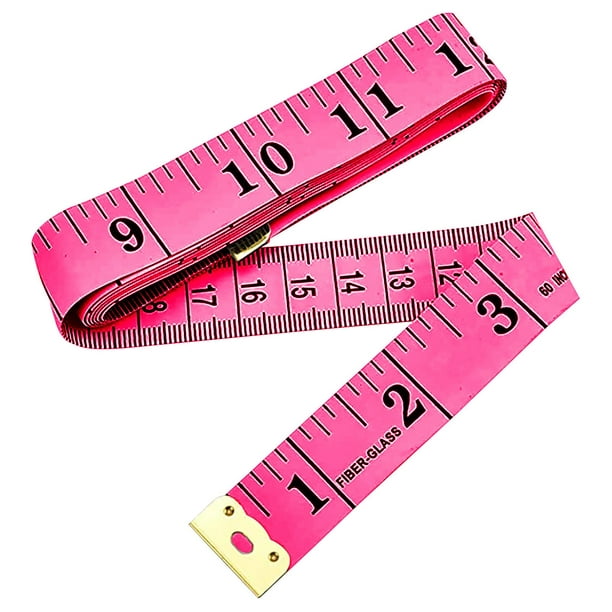 Ruban à mesurer en tissu pour le corps 1.5m 60 pouces ruban à mesurer en  pouces métrique doux double face pour couture sur me[~671]
