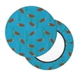 thumbnail image 2 of Disketp Sea Turtle Funda Redonda para Taburete, Funda de Cojín para Silla de Bar Suave y Elástica-14 inch, 2 of 7