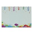thumbnail image 1 of Party Cutting Board, Rain with Curls and Balloons Stars Dots Joyful Happy Greeting Concept, Decorative Tempered Glass Cutting and Serving Board, Small Size, Multicolor, by Ambesonne, 1 of 1
