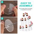 thumbnail image 5 of Uxcell Acrylic Cupcake Stand for 24 Cupcakes, Dessert Stand Pastry Serving Platter for Wedding Birthday Tea Party, 5 of 6