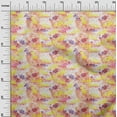 thumbnail image 3 of oneOone Cotton Poplin Yellow Fabric Leaves Diy Clothing Quilting Fabric Print Fabric By Yard 42 Inch Wide, 3 of 6