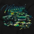 thumbnail image 2 of Miami Vintage Muscle Car Cruising Hoodie Hooded Sweatshirt Men Brisco Brands S, 2 of 6