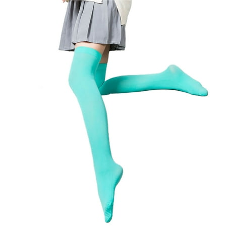 

UDIYO 1 Pair High Elastic Breathable Lightweight Girls Stockings Sweet Japanese Style Ladies Over Knee Socks Streetwear