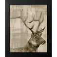 thumbnail image 2 of Goldberger, Jennifer 15x18 Black Modern Framed Museum Art Print Titled - Sepia Elk, 2 of 5