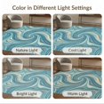 thumbnail image 7 of ODIKA Pvc Bottom Transitional Swirl Scattered Motifs Blending Splicing for Dorm Room, Small Living Apartment, Stain Resistant Low Profile, 7 of 7