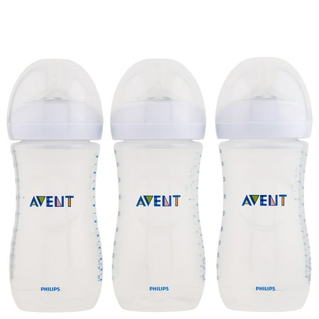Philips Avent Natural Baby Bottle Clear 11 oz 3 Ct