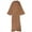 Brown - medbrown, variant on Verona Collection Womens Bell Sleeve Maxi Cardigan Sweater, Brown, Large