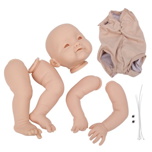 Muñeca en blanco sin pintar, muñeca renacida de 22 pulgadas, juego de muñecas renacidas, kit de muñecas para hacer tú mismo, muy versátil