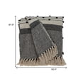 thumbnail image 3 of Parkland Collection Alia Eclectic Beige 52" x 67" WOVEN HANDLOOM Throw, 3 of 6