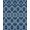 Blue, Pattern 16, variant on ODIKA 8'x10' Washable Area Rug Non-Shedding, Easy Care, Front Ornamental Door Grid Featuring Repeating Entrance Bedside for King Size Bedroom Under Bed, Master Suite
