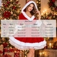 thumbnail image 3 of KICILVS Mrs Claus Costume for Women Fuzzy Trim Christmas Dress Holiday Party Outfit for Festive Events and Gatherings, 3 of 9