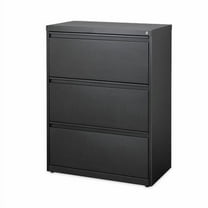 Alera Lateral File, Three Legal/Letter/A4-Size File Drawers, 30" x 18.62" x 40.25", Black