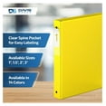thumbnail image 4 of Premium Economy 1-Inch Binder, 3-Ring Binder for School, Office, or Home, Colored Binder Notebook, Pack of 6, Round Ring, Yellow, 4 of 7
