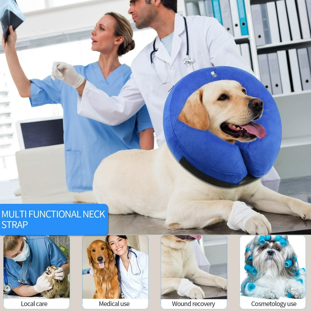 GLiving Dog Cone After Surgery, Protective Inflatable Collar, Blow Up