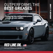 Red Line 80401 High Performance CV-2 Synthetic Grease Cartridge with Red Moly - 14 Ounce