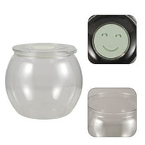 FRCOLOR Airtight Plastic Canister Food Storage Jar Round Storage Container Clear Pickle Jar Dried Fruit Tea Pot For Kitchen Canning Flour Cereal Pasta Sugar Beans