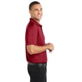 thumbnail image 3 of Port Authority Diamond Jacquard Polo-L (Rich Red), 3 of 6