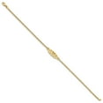 thumbnail image 2 of 14k Yellow Gold Anklet 9 inch mm Polished Filigree Heart 9in, 2 of 4