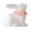 Pink, variant on Blue Blue Large Ceramic Bunny Figurine With Bowknot Ornament For Easter Home Decor And Living Room Display 4.4 Inch By 3.9 Inch By 2.7 Inch