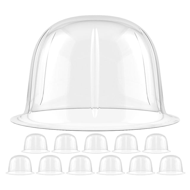 KAKOWELY 12pcs Plastic Hat Stand Clear Display Holder Baseball Caps Inner Support Baseball Hat Shaper,8.27"X8.27"X5.51"