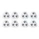 thumbnail image 1 of Riwesomey 4X Mute Ball Universal Wheel Beads Polea Negro Silencioso Sin ruido Sin rasguños Autoadhesivo Multipropósito A prueba de herrumbre Blanco/Acero 2piezas, 1 of 1
