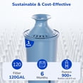 thumbnail image 2 of Fil-fresh 1-Pack Water Filter Replacement for Brita Pitchers & Dispensers, NSF 53 & 42 Certified, Reduces Lead & Chlorine, 6-Month Lasting, 2 of 8