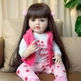 thumbnail image 3 of Juguete realista Reborn Baby Doll FALVIA de cuerpo completo para niña, 55 cm, 3 of 4