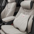 thumbnail image 2 of Almohada de espuma viscoelástica para el cuello del coche, respaldo del asiento, soporte de cintura, cojín de asiento transpirable para Audi V6T A4 A1 A5 Q3 Q5 Q7 S5 A6 V6T S8 V8T, 2 of 5