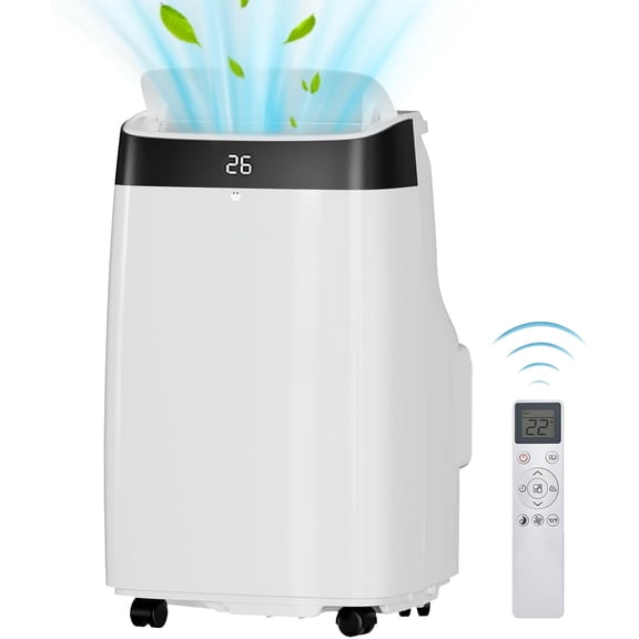 Garvee 10000 BTU Portable Air Conditioner, 3-in-1 AC with Dehumidifier & Fan, Ultra Quiet 48dB, Self-Evaporating, Remote, Window Kit